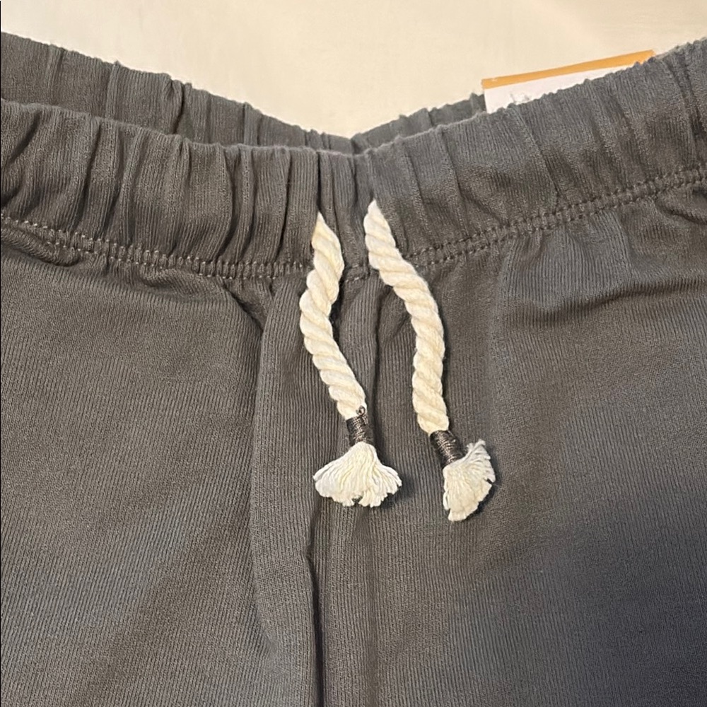 Little Co. Gray Athletic Shorts with White Trim - Picture 4 of 9